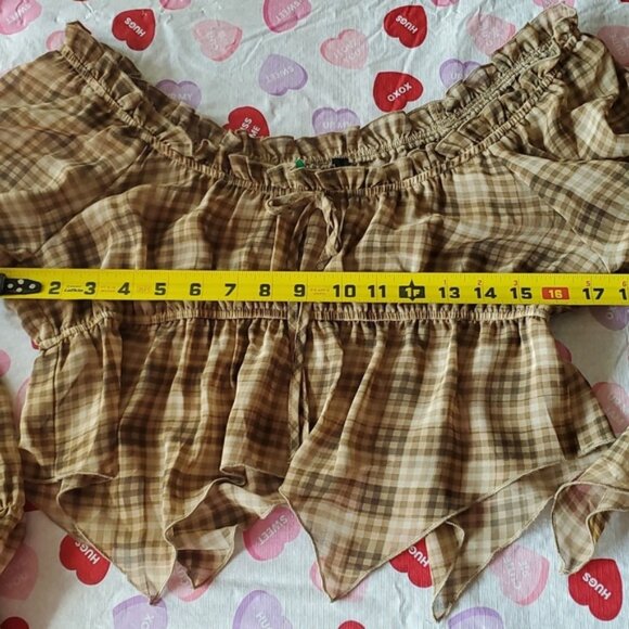 Charming plaid crop top CUTE - Picture 5 of 10